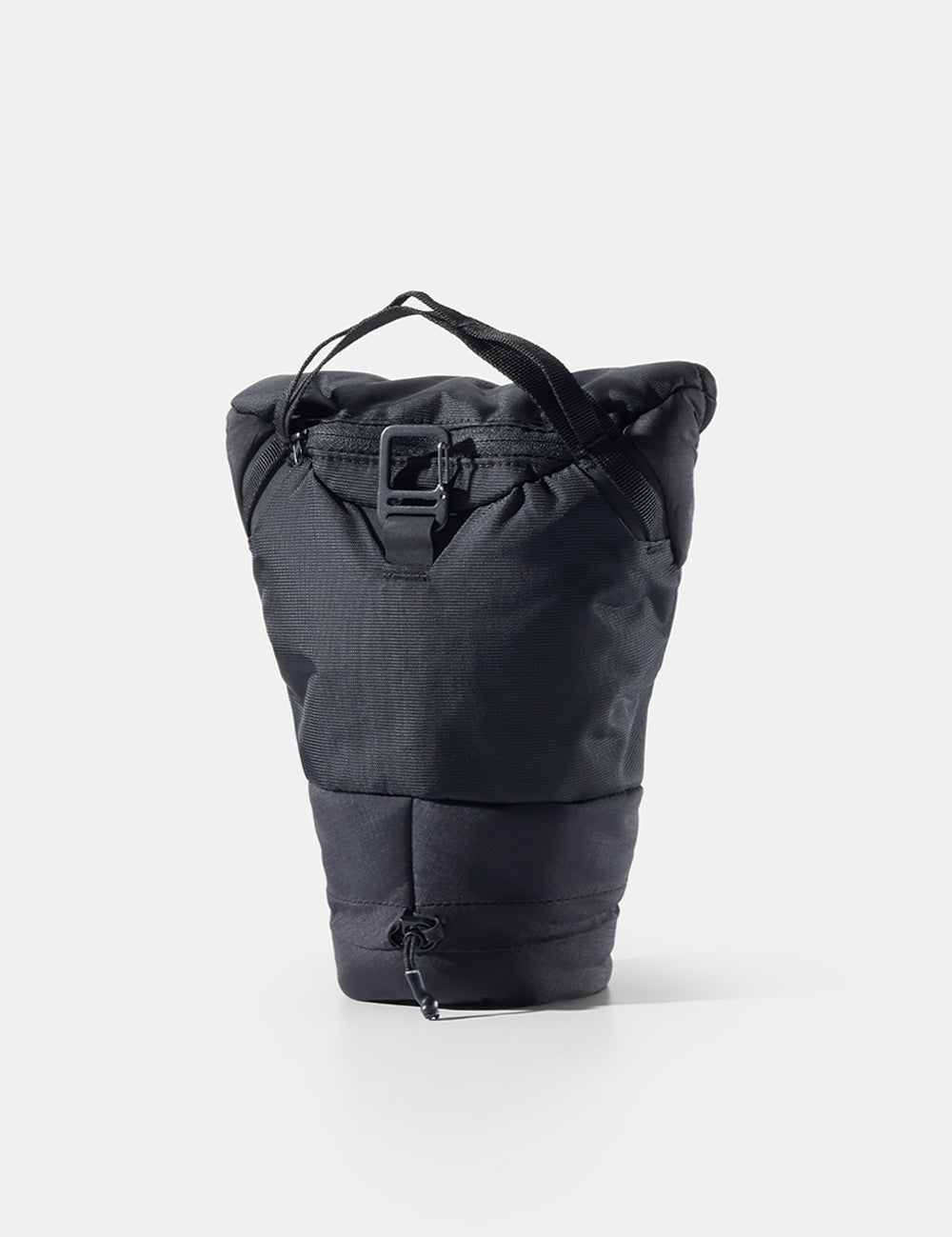 Black camera base layer on a white background