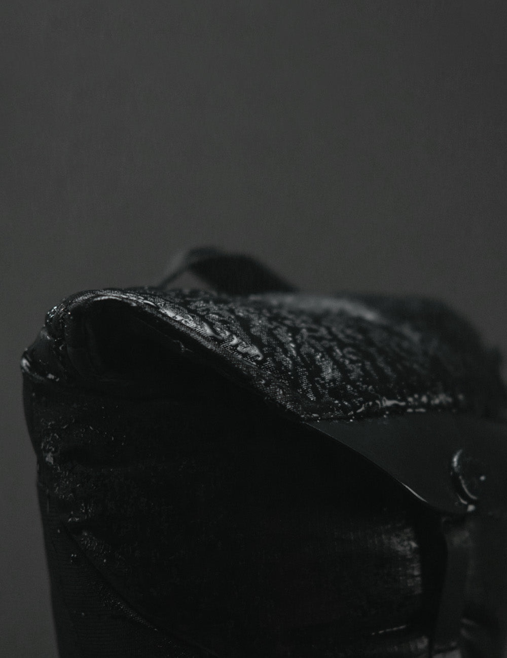 close up view of waterproof material