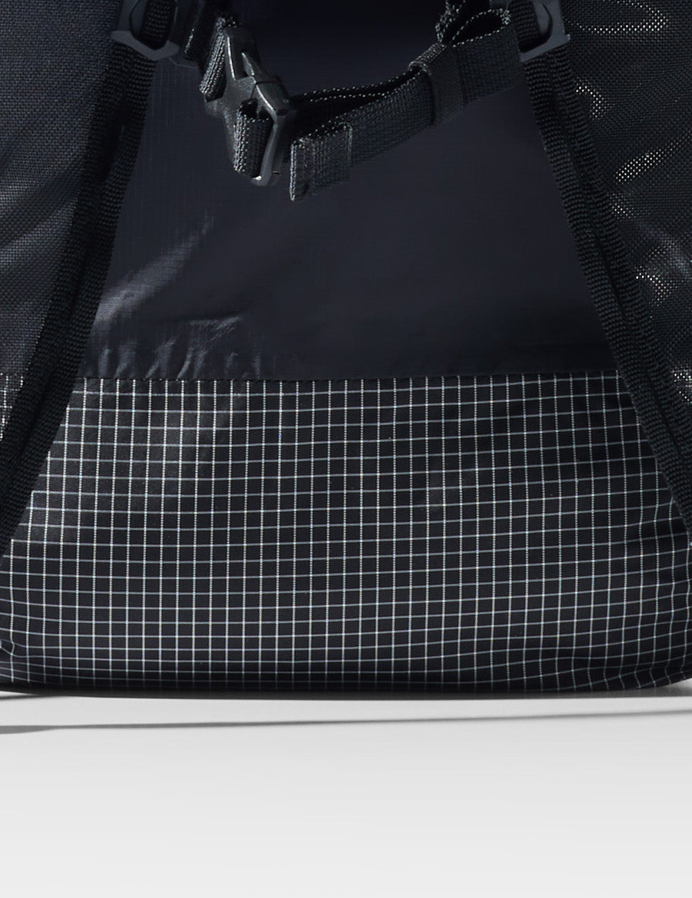 close up view of reinforced grid panel