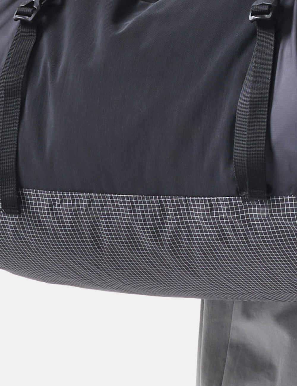 close up view of reinforced grid material