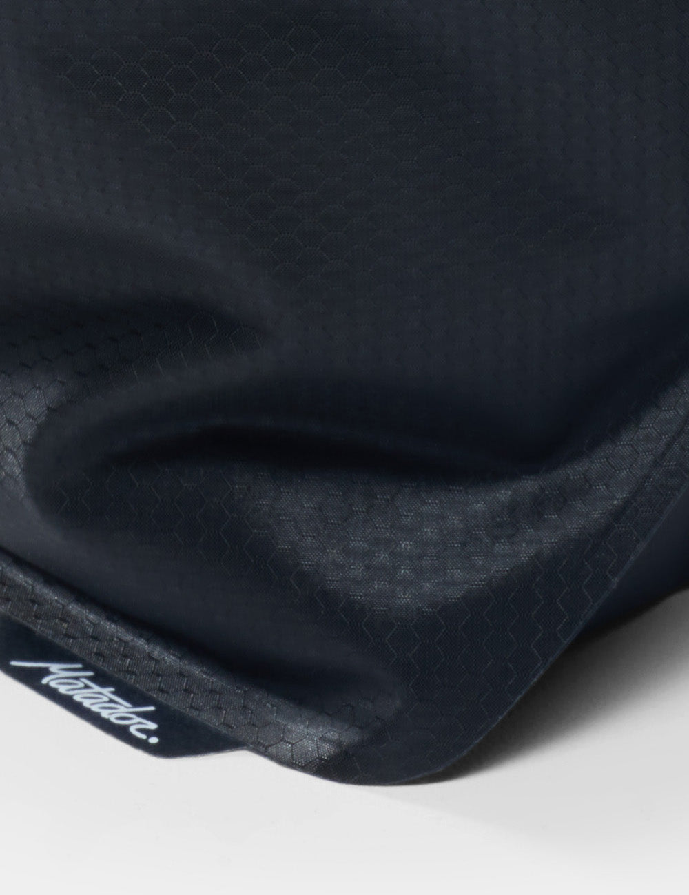 close up view of welded edges of toiletry case