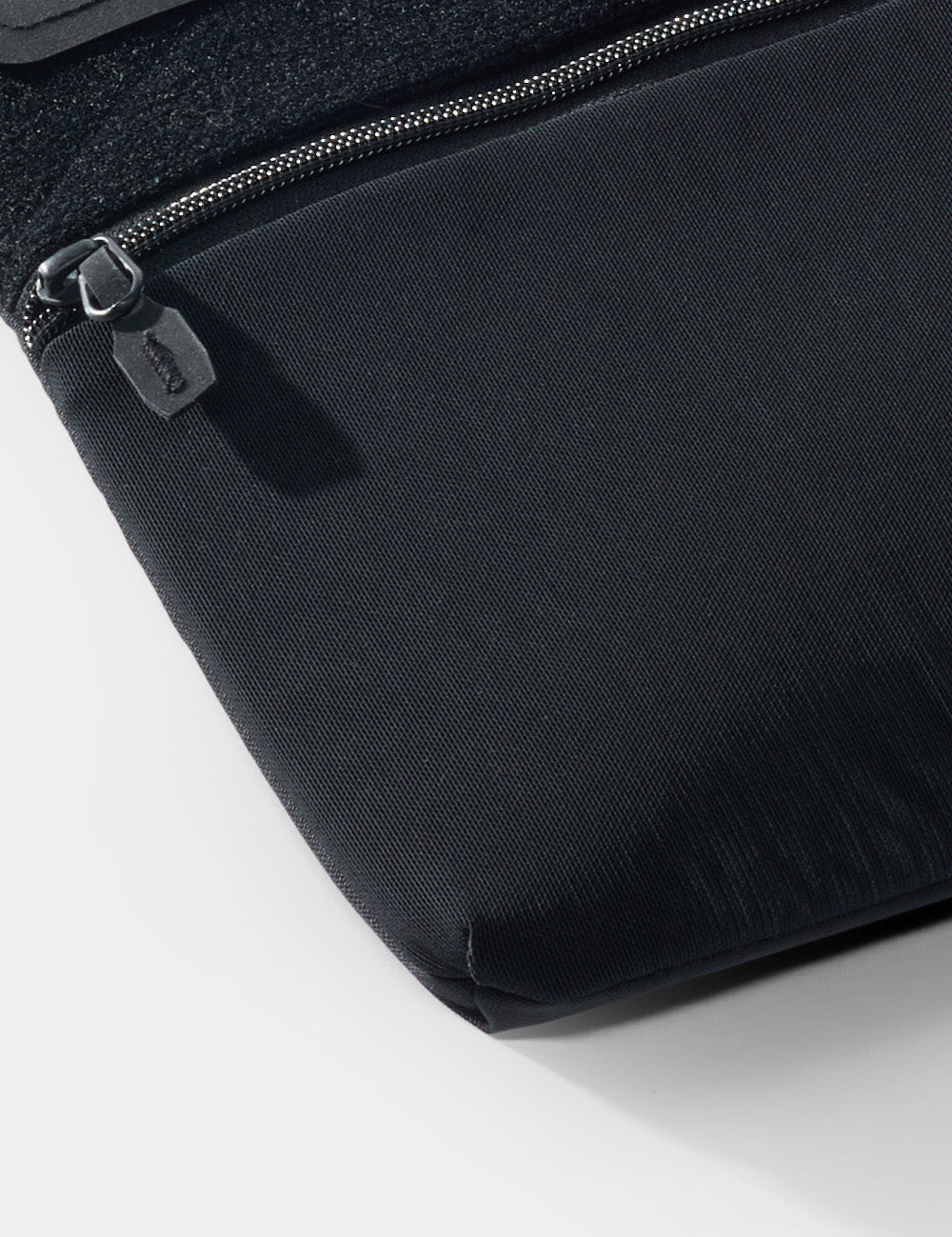 detail view of laptop base layer cushioning 