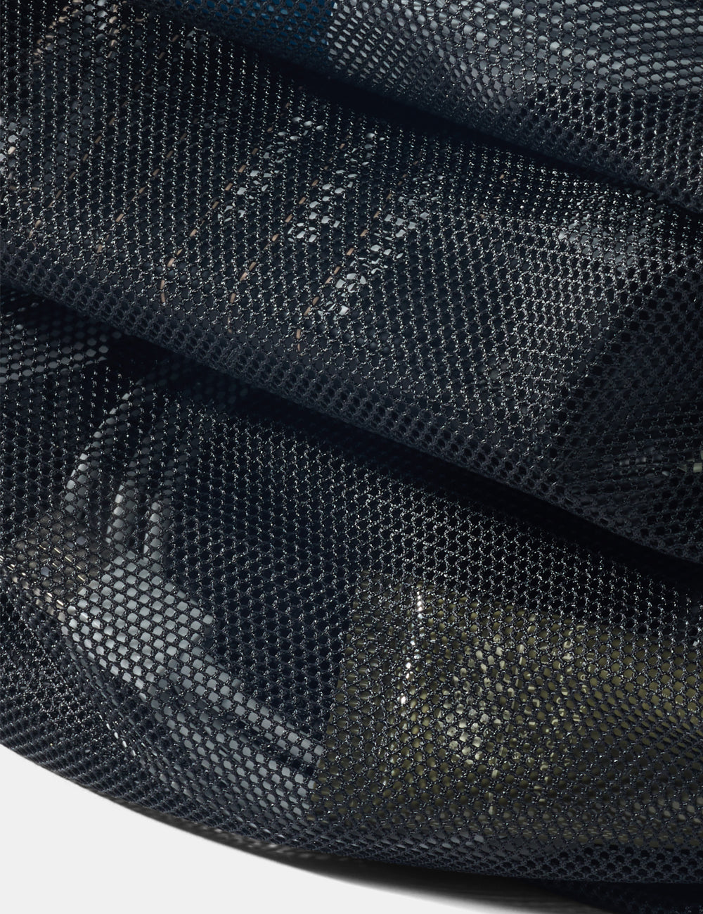 close up view of see-though mesh