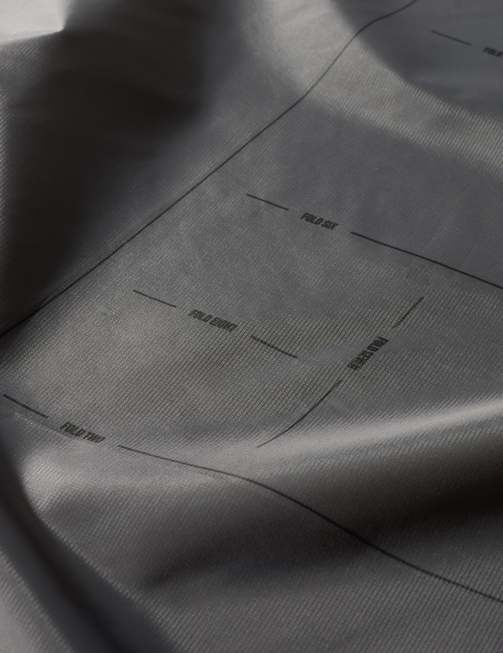 Close up view of easy pack pattern