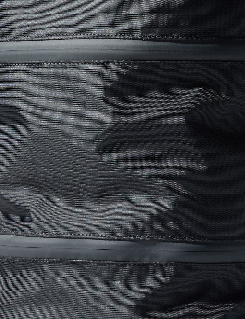 close up view of water resistant zippers