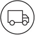 Shipping Truck icon in circle