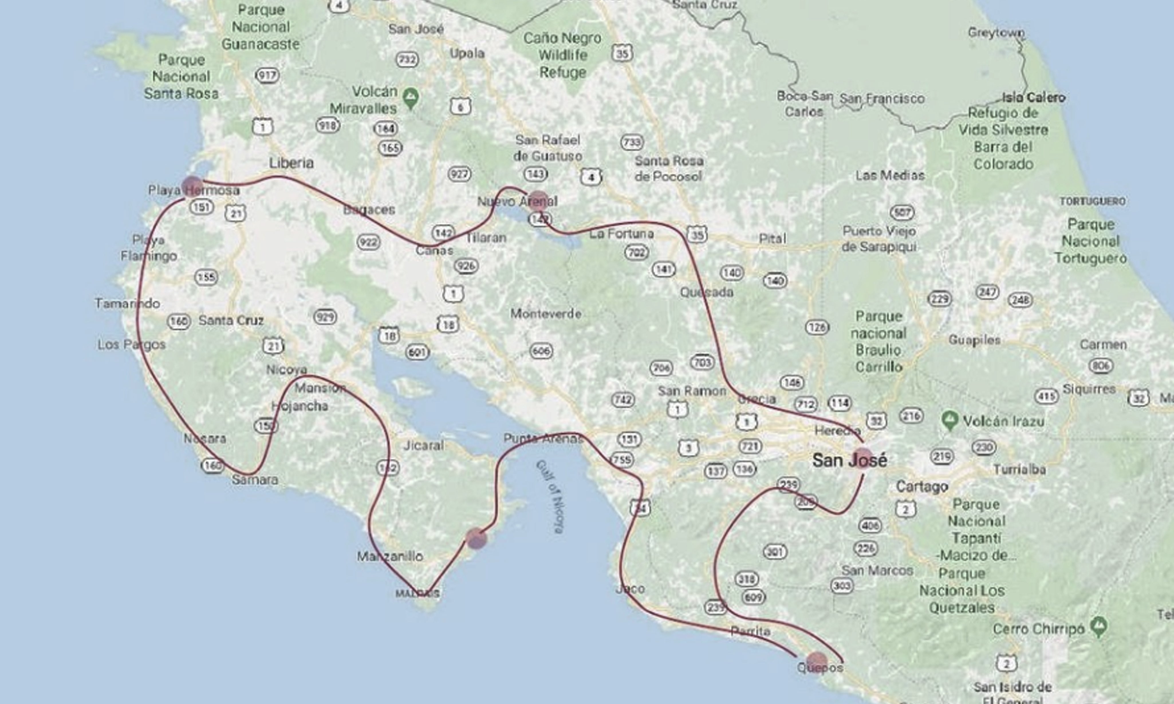 Road Trip Costa Rica, a one week itinerary