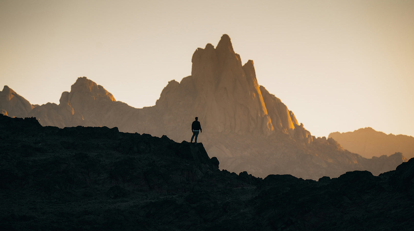 person on a mountain